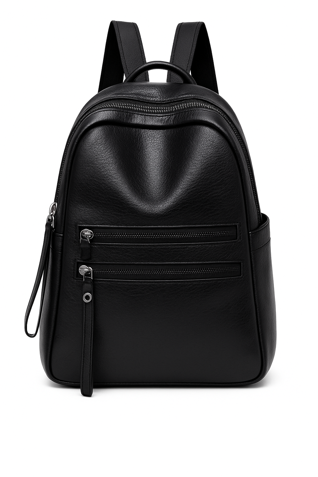 Zaino Elegante in ecopelle Nero 1022 – Leggero, Capiente, di Tendenza