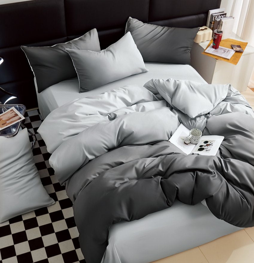 completo letto sfumature in nero