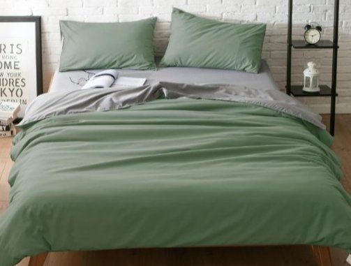 completo letto verde oliva
