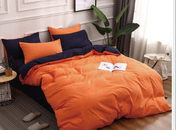 set doule arancio e blu