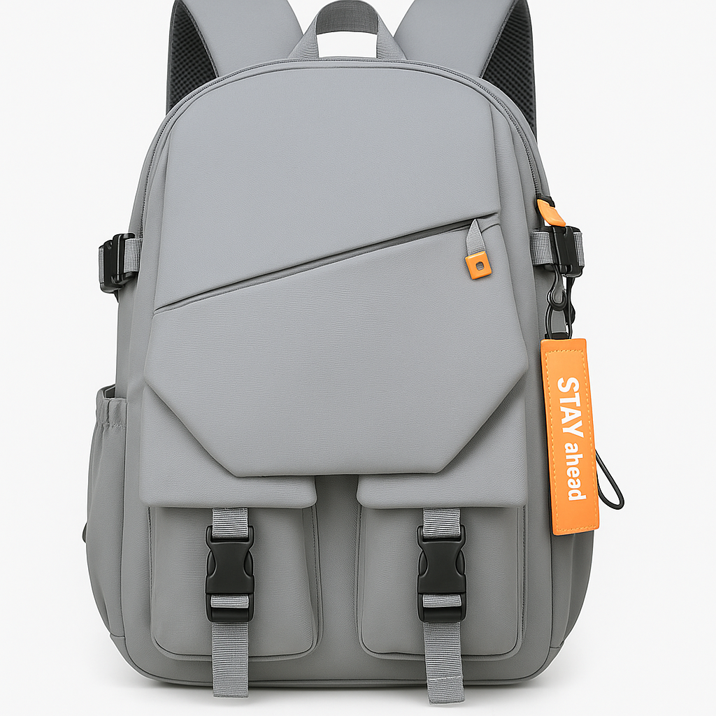 zaino con tasche a taglio particolare