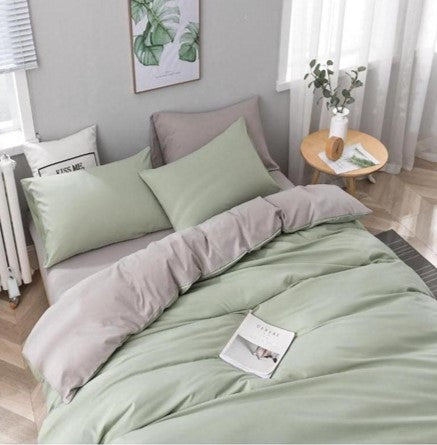 verde salvia  chiaro set letto